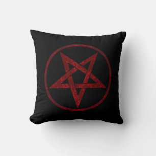 Rode Duivel Pentagram Kussen