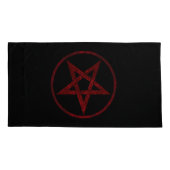 Rode Duivel Pentagram Kussensloop (Achterkant)