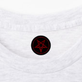 Rode Duivel Pentagram Labels (Aangebracht)