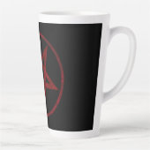 Rode Duivel Pentagram Latte Mok (Rechts)