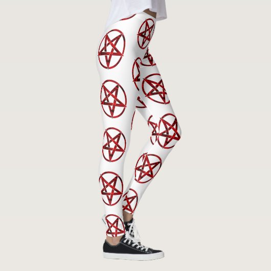 Rode Duivel Pentagram Leggings (Rechts)