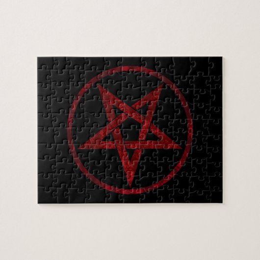 Rode Duivel Pentagram Legpuzzel (Horizontaal)