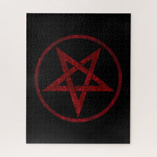 Rode Duivel Pentagram Legpuzzel