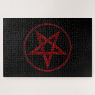 Rode Duivel Pentagram Legpuzzel