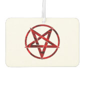 Rode Duivel Pentagram Luchtverfrisser (Achterkant)