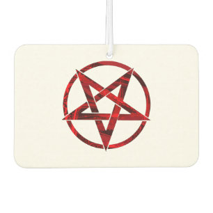 Rode Duivel Pentagram Luchtverfrisser