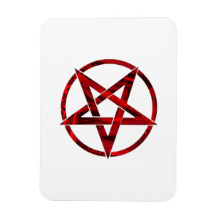 Rode Duivel Pentagram Magneet