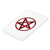 Rode Duivel Pentagram Magneet (Linkerzijde)