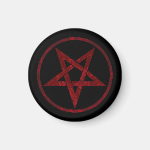 Rode Duivel Pentagram Magneet
