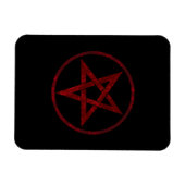 Rode Duivel Pentagram Magneet (Horizontaal)