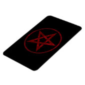 Rode Duivel Pentagram Magneet (Linkerzijde)