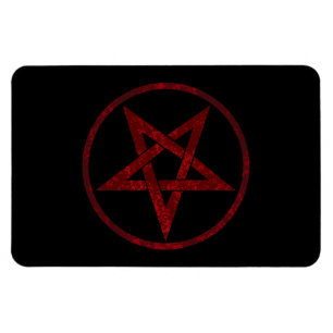 Rode Duivel Pentagram Magneet