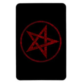 Rode Duivel Pentagram Magneet (Verticaal)