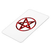 Rode Duivel Pentagram Magneet (Linkerzijde)