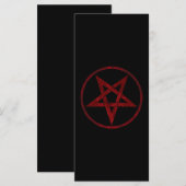 Rode Duivel Pentagram Menu (Voorkant / Achterkant)