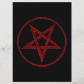 Rode Duivel Pentagram Menu (Voorkant)
