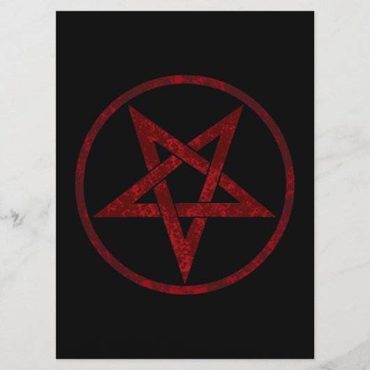 Rode Duivel Pentagram Menu (Voorkant)