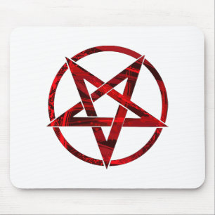 Rode Duivel Pentagram Muismat