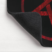 Rode Duivel Pentagram Muismat (Hoek)