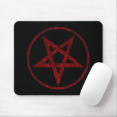 Rode Duivel Pentagram Muismat (Met muis)