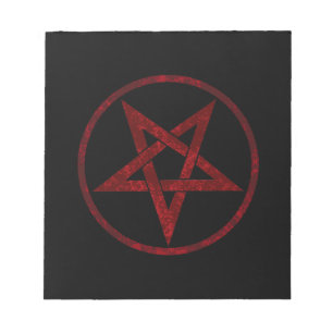 Rode Duivel Pentagram Notitieblok