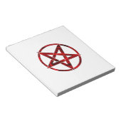 Rode Duivel Pentagram Notitieblok (Schuin)