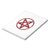 Rode Duivel Pentagram Notitieblok (Linkerzijde)