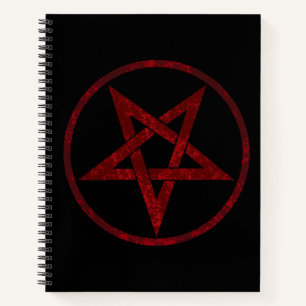 Rode Duivel Pentagram Notitieboek