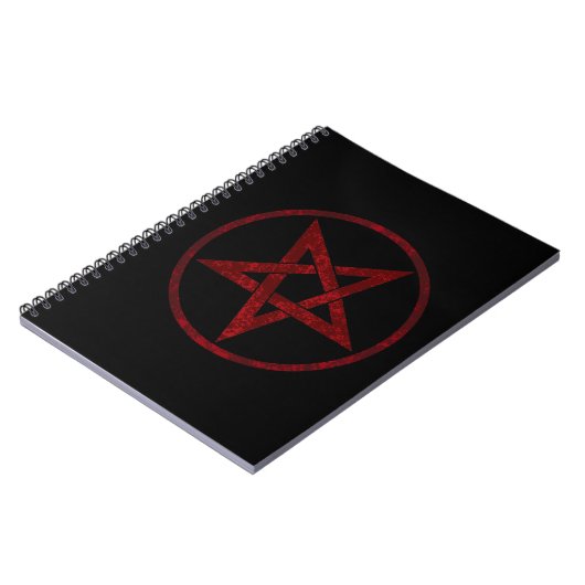 Rode Duivel Pentagram Notitieboek (Linkerzijde)