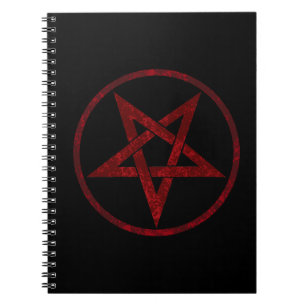 Rode Duivel Pentagram Notitieboek