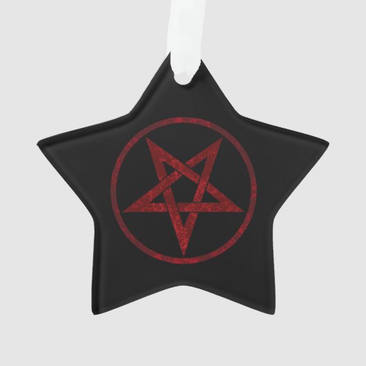 Rode Duivel Pentagram Ornament (achterkant)