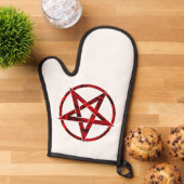 Rode Duivel Pentagram Ovenwant (Top down)