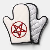 Rode Duivel Pentagram Ovenwant (Voorkant / Achterkant)