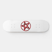 Rode Duivel Pentagram Persoonlijk Skateboard (Horizontaal)