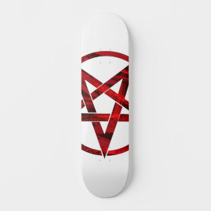 Rode Duivel Pentagram Persoonlijk Skateboard
