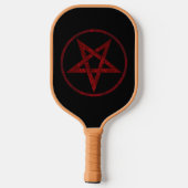 Rode Duivel Pentagram Pickleball Paddle (Achterkant)