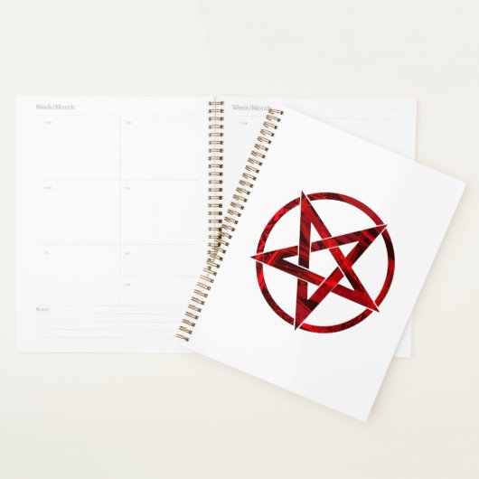 Rode Duivel Pentagram Planner (Display)