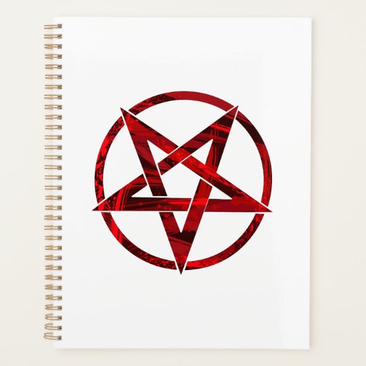Rode Duivel Pentagram Planner (Voorkant)