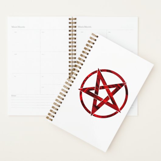 Rode Duivel Pentagram Planner (Display)