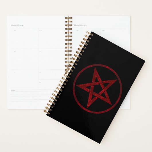 Rode Duivel Pentagram Planner (Display)