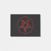 Rode Duivel Pentagram Post-it® Notes (Voorkant)