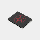 Rode Duivel Pentagram Post-it® Notes (Schuin)