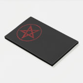 Rode Duivel Pentagram Post-it® Notes (Schuin)