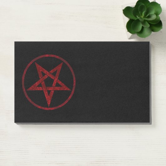 Rode Duivel Pentagram Post-it® Notes (Kantoor)
