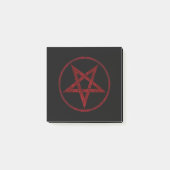 Rode Duivel Pentagram Post-it® Notes (Voorkant)