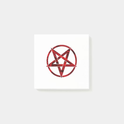 Rode Duivel Pentagram Post-it® Notes (Voorkant)