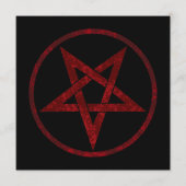 Rode Duivel Pentagram Programmakaart (Voorkant)