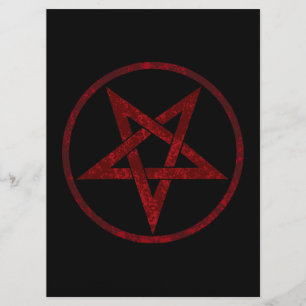 Rode Duivel Pentagram Programmakaart