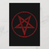 Rode Duivel Pentagram Programmakaart (Voorkant)
