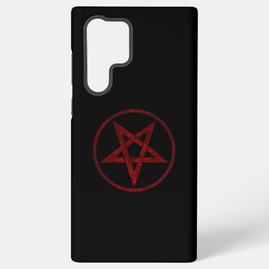 Rode Duivel Pentagram Samsung Galaxy Hoesje (Achterkant)